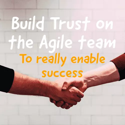 Building Agile Team Trust is critical to enabling the team